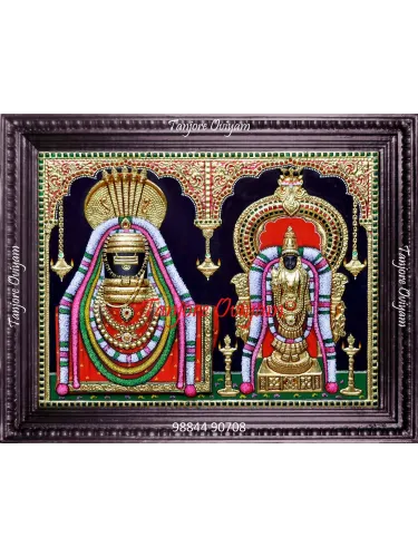Embossing Annamalaiyar Tanjore Painting